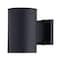 Vaxcel Chiasso Aluminum Cylinder 1 Light Dusk to Dawn Black Outdoor Wall Lantern Dark Sky Compliant T0739 - alternate 5